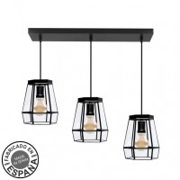 Distribuidor - Lâmpadas Diversas | Lâmpadas Modernas | REGLETA GUIA 3XE27 NEGRO REGX64X15 CM Ref: 221093109